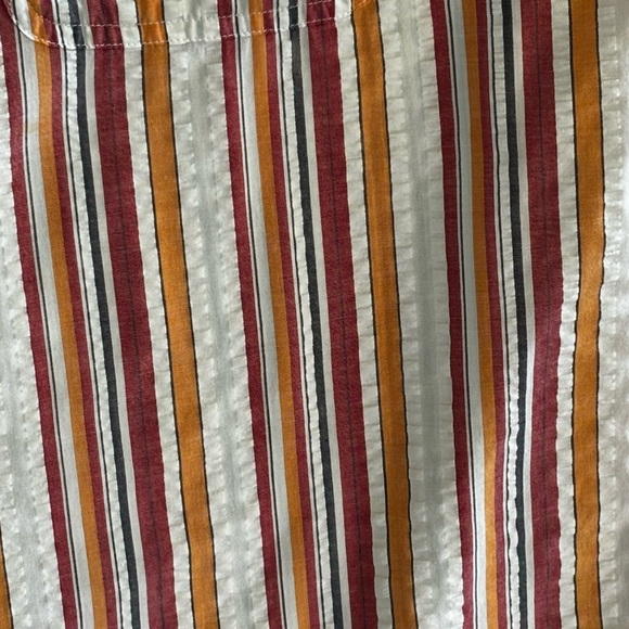 CHAPS - SIZE MEDIUM - MULTI-COLOR STRIPPED - SEERSUCKER FABRIC - GOOD COND - B18 - Picture 3 of 7